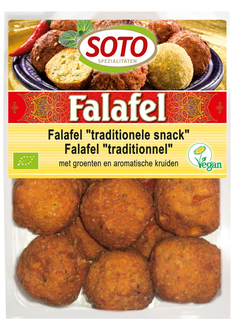 Soto Falafel traditionele snack bio 220g